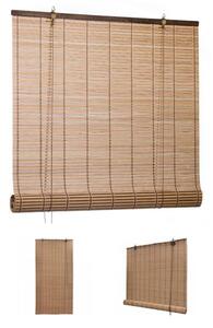 Set 2 jaluzele rulou din bambus, 90 x 180 cm