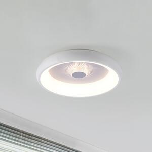 JUST LIGHT. GmbH Plafonieră cu LED Vertigo, CCT, Ø 46,5 cm, alb, reglabil, Alb, Camera de zi / sufragerie, Metal, Modern