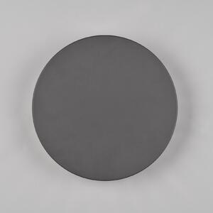 Trio Lighting Belly aplică LED exterior antracit indirectă Ø25cm, Negru, Metal, Modern