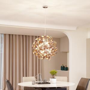 Lucande Lampă suspendată Kaelor, Ø 60 cm, culoare cupru, aluminiu, reglabil, Cupru, Camera de zi / sufragerie, Aluminiu, Design