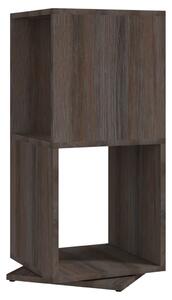 Dulap rotativ, gri/stejar sonoma, 34,5x34,5x147,5 cm, lemn