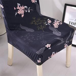 Set 6 huse cu elastic pentru scaune, Blossom