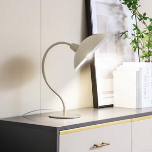 Lucande Lampă de masă Arvadon, bej, metal, înălțime 42,75 cm, Bej, Camera de zi / sufragerie, Metal, Modern