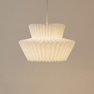 Lindby Suspensie Magali, alb, hârtie, Ø 45 cm, E27, reglabil, Alb, Camera de zi / sufragerie, Hârtie / Carton
