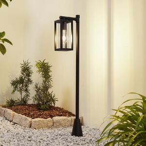 Lucande Siveta bornă luminoasă, 100 cm înălțime, negru, E27, IP65, reglabil, Negru, Aluminiu, Modern