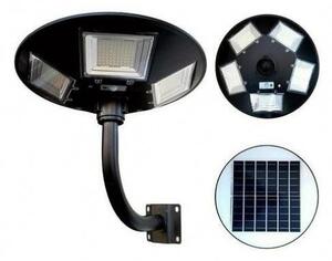 Lampa solara stradala, 150 W, 240 LED SMD, suport de perete inclus