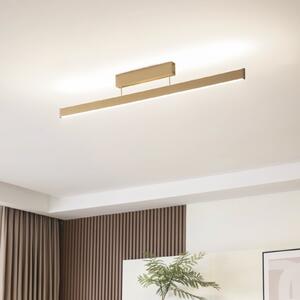 Lucande Smart LED plafonieră Mylosh, auriu, CCT, Tuya, reglabil, Auriu / Alamă, Camera de zi / sufragerie, Aluminiu, Modern