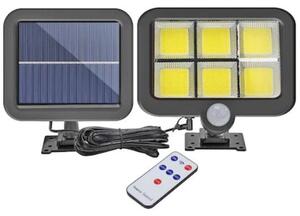 Set 4 x Proiector solar 96 LED COB, senzor de miscare, telecomanda
