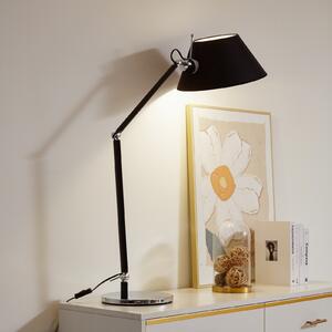 Lucande Lampă de masă Dansari, negru, metal, reglabilă, Negru, Camera de zi / sufragerie, Metal