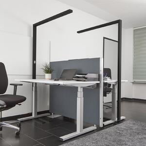 Arcchio Lampadar LED pentru birou Jolinda, negru, 4000K, senzor, reglabil, Negru, Studiu / Birou, Metal, Modern