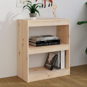 Bibliotecă/Separator cameră, 60x30x71,5 cm, lemn masiv de pin