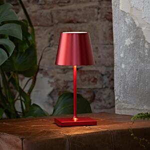 Sigor Nuindie mini LED lampă de masă reîncărcabilă, Easy Connect, roșu, dimabil, reglabil, Roșu, Camera de zi / sufragerie, Metal, Modern