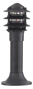 Searchlight Pagoda lampă cu soclu din aluminiu, IP44, Negru, Metal, Modern