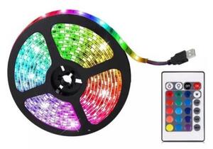 Set 4 x Banda LED RGB multicolor cu telecomanda 5 M