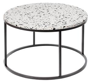 Măsuță de cafea cu blat din gresie RGE Bianco, ø 85 cm