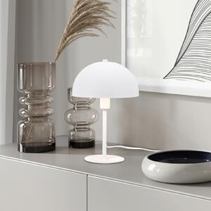 Trio Lighting Lampă de masă Nola, înălțime 30 cm, alb, Alb, Camera de zi / sufragerie, Metal, Scandinavă
