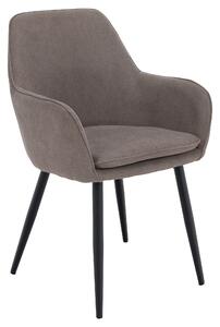 KONDELA Fotoliu de design,gri-maroniu Taupe/negru, ILKOM