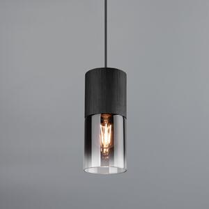 Trio Lighting Lampă suspendată Robin pentru DUOline, negru/gri fumuriu, reglabil, Negru, Camera de zi / sufragerie, Metal, Modern