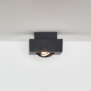 Lucide Xirax plafonieră spot, 1 bec, negru, reglabil, Negru, Camera de zi / sufragerie, Metal, Modern