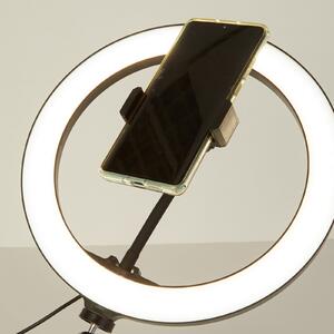 Searchlight Lampă inel LED Selfie Tripod sup tel mobil USB CCT, reglabil, Negru, Camera de zi / sufragerie, Metal, Modern
