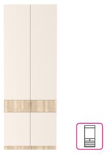 KONDELA Dulap, stejar sonoma/caşmir, VERTIO SZF4D2S