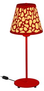 Aluminor Nihoa Lampă de masă cu model perforat, roșu/galben, Roșu, Camera de zi / sufragerie, Metal, Modern