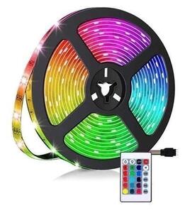 Banda LED RGB multicolor cu telecomanda 5 metri