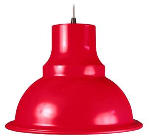 Aluminor Loft lampă suspendată, Ø 39 cm, roșu, reglabil, Roșu, Camera de zi / sufragerie, Metal, Vintage