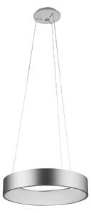 Aluminor Epsilon lampă suspendată LED, Ø 62 cm, argintiu, Metalic, Camera de zi / sufragerie, Metal, Modern