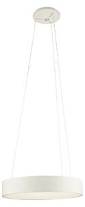 Aluminor Epsilon lampă suspendată LED, Ø 62 cm, alb, Alb, Camera de zi / sufragerie, Metal, Modern