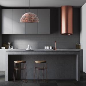 Aluminor Laser lampă suspendată 50cm aur-rosé, reglabil, Auriu / Alamă, Camera de zi / sufragerie, Metal, Modern