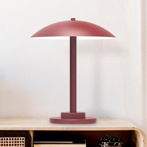 Aluminor Chicago lampă masă, abajur rotund, roșu, Roșu, Camera de zi / sufragerie, Metal, Vintage
