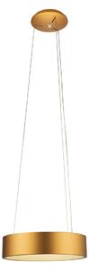 Aluminor Epsilon lampă suspendată LED, Ø 62 cm, auriu, Auriu / Alamă, Camera de zi / sufragerie, Metal, Modern