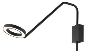 Zambelis Aplică LED 22042, braț mobil, negru mat, reglabil, Negru, Camera de zi / sufragerie, Metal, Modern, Lumină de lectură