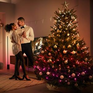 Philips Hue Festavia LED cu LED-uri, CCT RGB 20m, reglabil, Negru, Plastic, Modern