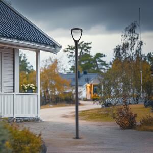Lucande LED pentru exterior Filor, negru, aluminiu, 250 cm, Negru, Aluminiu, Modern
