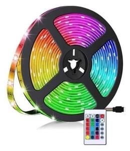 Set 3 x Banda LED RGB 5 M, multicolor cu telecomanda