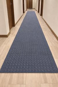 Traversa Antiderapanta, Stanford Albastru , Latime 80 cm, Diverse Lungimi