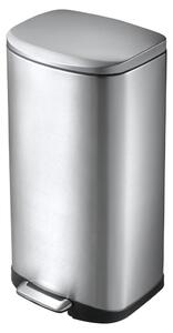 EKO Coș de gunoi cu pedală „Della”, 35 L, argintiu mat 31712281