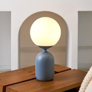 Pauleen Glowing Charm Lampă de masă, picior din ceramică albastru, Albastru, Camera de zi / sufragerie, Ceramică, Viața tânără, glob