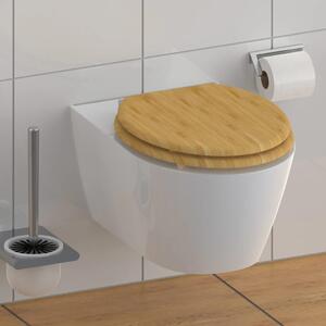 SCHÜTTE Scaun de toaletă cu închidere silențioasă NATURAL BAMBOO 81101