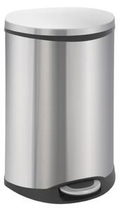 EKO Coș de gunoi cu pedală Shell, argintiu mat, 50 L 31650286