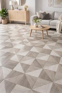 Linoleum Model Parchet KEMPSTON 090L, Latime 200 cm, Crem 200 x 200