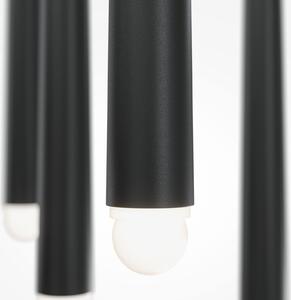 Maytoni Cascade lampă suspendată LED, negru, 5 becuri, Negru, Bucătărie, Aluminiu, Modern