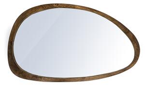 Oglinda ovala cu rama maro Plecto, 120 x 5 x 70 cm