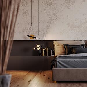 Maytoni Enigma lampă suspendată LED, reglabilă, culoarea alamei, Auriu / Alamă, dormitor, Metal, Modern