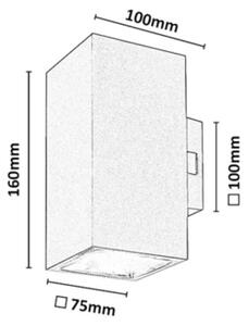 Rabalux 77215 - Aplica de perete LED Ven URFA 18W/230V 2700/4000/6500K IP65