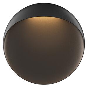 Louis Poulsen Aplică de perete cu LED Flindt, negru 3.000 K Ø 30 cm, reglabil, Negru, Camera de zi / sufragerie, Aluminiu, Design