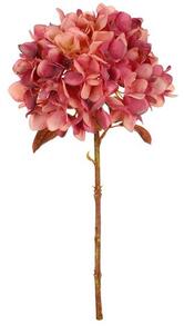Floare artificială Hortensie mov, 17 x 34 cm