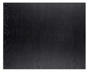 Masuta de cafea dreptunghiulara din stejar si metal Oakura 65x55x45 cm neagra
